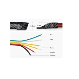 Eleron universal cauciuc tip M carbon 1.5m x 35mm