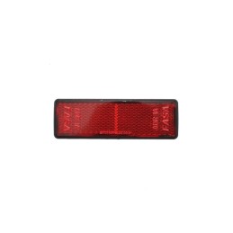 Dreptunghi reflectorizant  rosu spate 90x32mm
