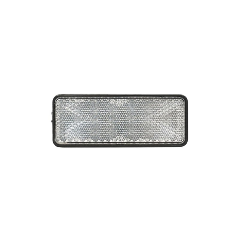 Dreptunghi reflectorizant cu adeziv alb fata 90x32mm Dreptunghi reflectorizant cu adeziv alb fata 90x32mm