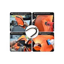 Suport montaj folie auto colant PPF pe oglinda forma U cu maner Suport montaj folie auto colant PPF pe oglinda forma U cu maner