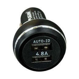 Incarcator auto 4.8A cu cablu tip lightning 12-24V