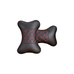 Set 2 perne tetiere universale sustinere gat auto culoare negru,cusaturi diverse
