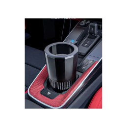 Suport auto inteligent pahare 2 in 1 racire incalzire LED touch bricheta 12V Suport auto inteligent pahare 2 in 1 racire incalzire LED touch bricheta 12V