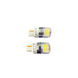Set 2 becuri auto LED o faza T20 7440 W21W 16SMD 2835 CANBUS 12-24V 620lm lumina alba Set 2 becuri auto LED o faza T20 7440 W21W 16SMD 2835 CANBUS 12-24V 620lm lumina alba