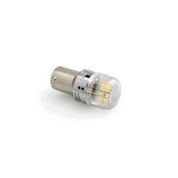Set 2 becuri auto LED o faza BA15S P21W 16SMD 2835 CANBUS 12-24V 620lm lumina alba