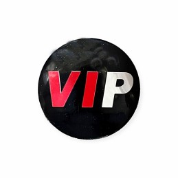 Set ornamente capace jante 5,6cm culoare negru VIP