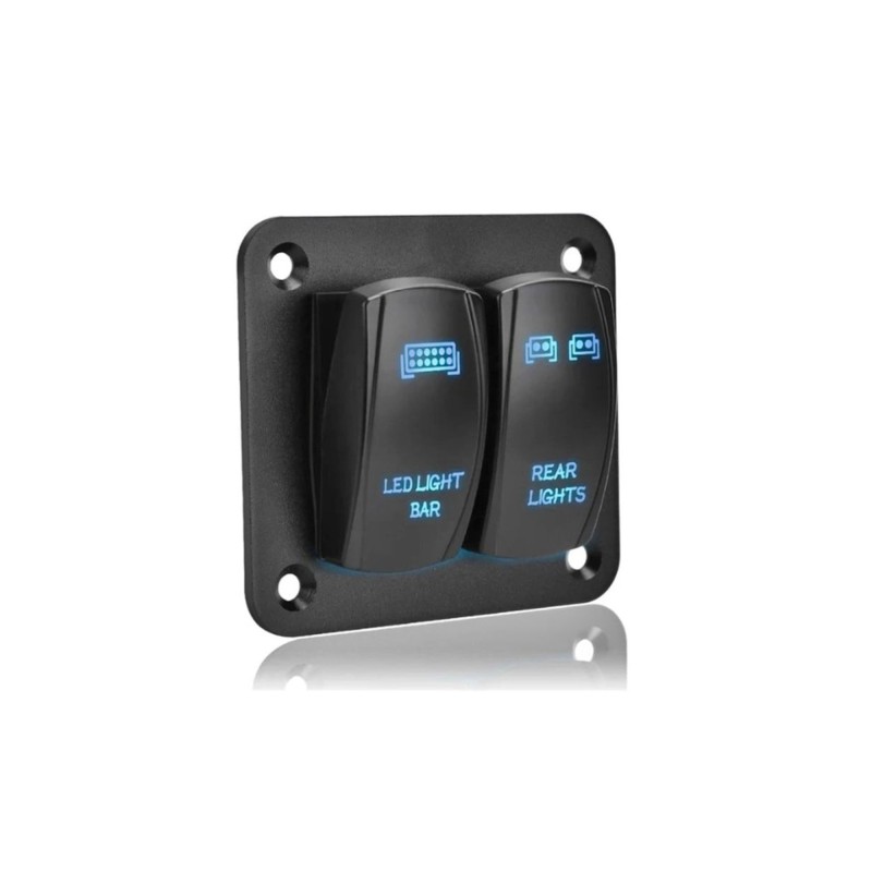 Panou 2 intrerupatoare buton tip Rocket Panou 2 intrerupatoare buton tip Rocket