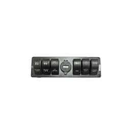 Carcasa suport cu 6 întrerupătoare tip Rocket voltmetru si USB