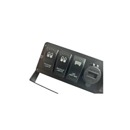 Carcasa suport cu 6 întrerupătoare tip Rocket voltmetru si USB