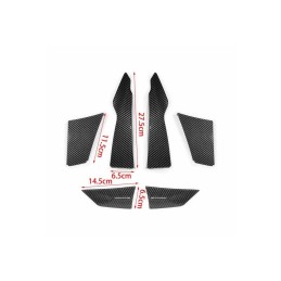 Set ornament tuning aripioare bara culoare negru-lucios