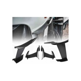 Set ornament tuning aripioare bara culoare negru-lucios