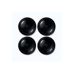 Set capace jante 77 mm negru