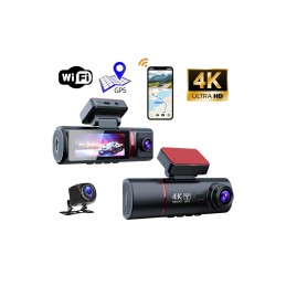 Sistem DVR auto cu 2 camere fata 4K si spate Full HD 1080p interior Sistem DVR auto cu 2 camere fata 4K si spate Full HD 1080p interior