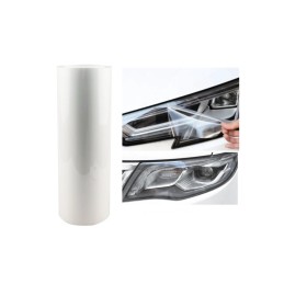 Folie far stop PPF TPU fotocromatica transparent fumuriu 40cm x 1m Folie far stop PPF TPU fotocromatica transparent fumuriu 40cm x 1m