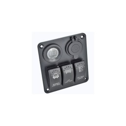 Panou intrerupatore voltmetru , 3 Intrerupatoare si 2 USB SP04