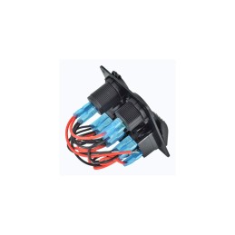 Panou intrerupatore voltmetru , 3 Intrerupatoare si 2 USB SP04