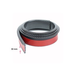 Set 4 ornamente protectie aripa din cauciuc 1,6mx3cm culoare Carbon