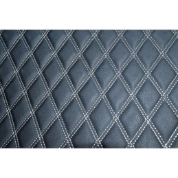 Material special pentru covorase auto romb negru cu cusatura bej