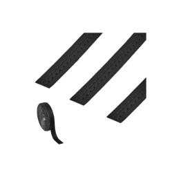 Banda autoadeziva imitatie piele neagra cu cusaturi diverse 2m