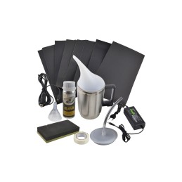 Kit restaurare faruri auto cu polimer lichid 600ml accesorii si alimentare duala 12V / 220V