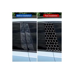 Abtibild stalpi auto si geam auto design honey comb 50x25cm Abtibild stalpi auto si geam auto design honey comb 50x25cm