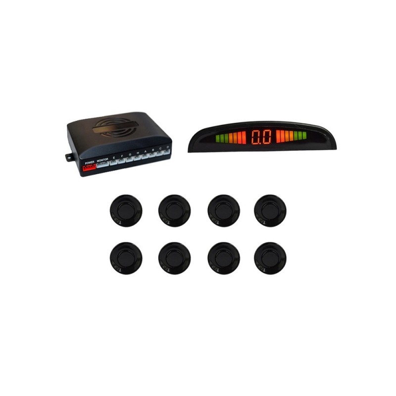 Sistem 8 senzori parcare si display 12V Premium