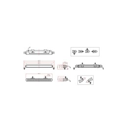 Proiector LED profesional cu mufa conectare tip Deutsch-Combo 5700K Proiector LED profesional cu mufa conectare tip Deutsch-Combo 5700K