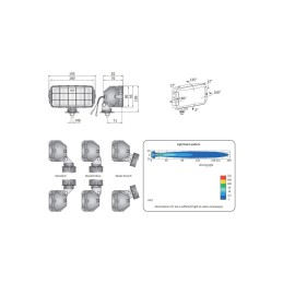 Proiector 180x86, faza lunga cu grila, HP2