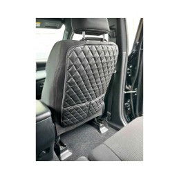 Protectie spatar scaun auto cu buzunare imitatie piele Protectie spatar scaun auto cu buzunare imitatie piele
