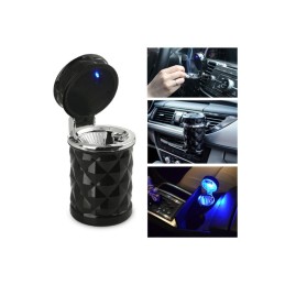 Scrumieră auto LED cu prindere pe grila de ventilație sau în suportul de pahar Scrumieră auto LED cu prindere pe grila de ventilație sau în suportul de pahar