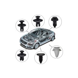 Set clipsuri auto universale 100 bucati WT-01 Set clipsuri auto universale 100 bucati WT-01