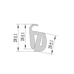 Rola cheder pentru parbriz lungime 10m FS-TC1