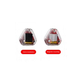 Set 2 lampi magnetice triunghi flash cu telecomanda si baterie reincarcabila RGB+W