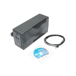 UPS 600VA/360W cu baterie 7Ah si 2 prize shuko, LCD, USB, AVR