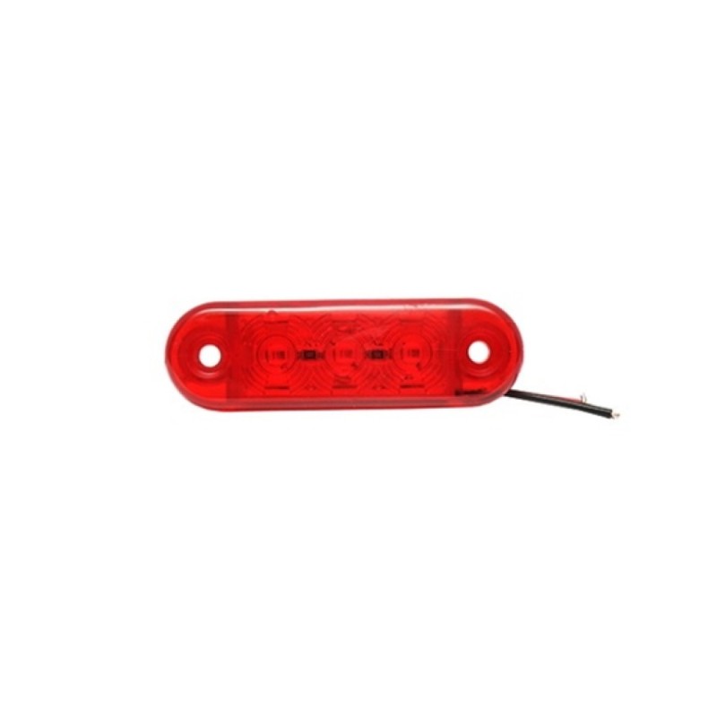 Lampa laterala LED rosie 12–24V